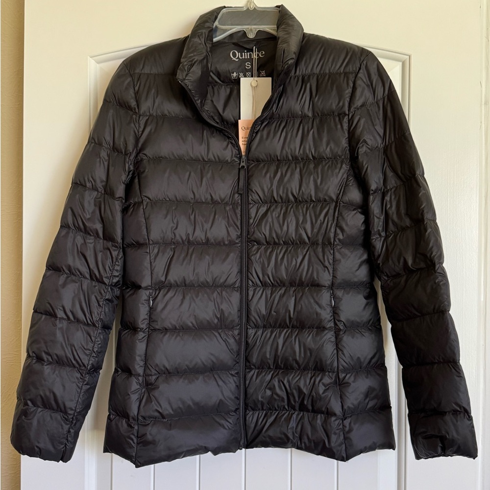 Quince Packable Black Puffer Jacket NWT